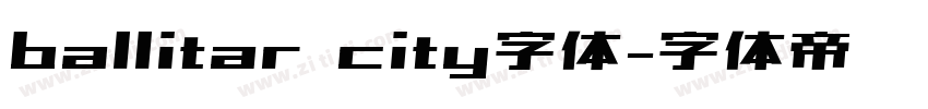 ballitar city字体字体转换